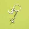 Moon & Star Pendant Keychain with Tassel - Chic Bag Charm for Girls