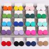 Cercei Stud Trendy Coreeni Roșu Alb Negru Roz Pentru Femei Fete Pătrat Mare Geometric Rotund Cercei Acrilici Bijuterii Modă Cadou