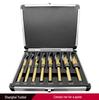 Black and Gold Dual-Color Hand Drill Bits Set with Spiral Chip Slot for Metal Drilling
