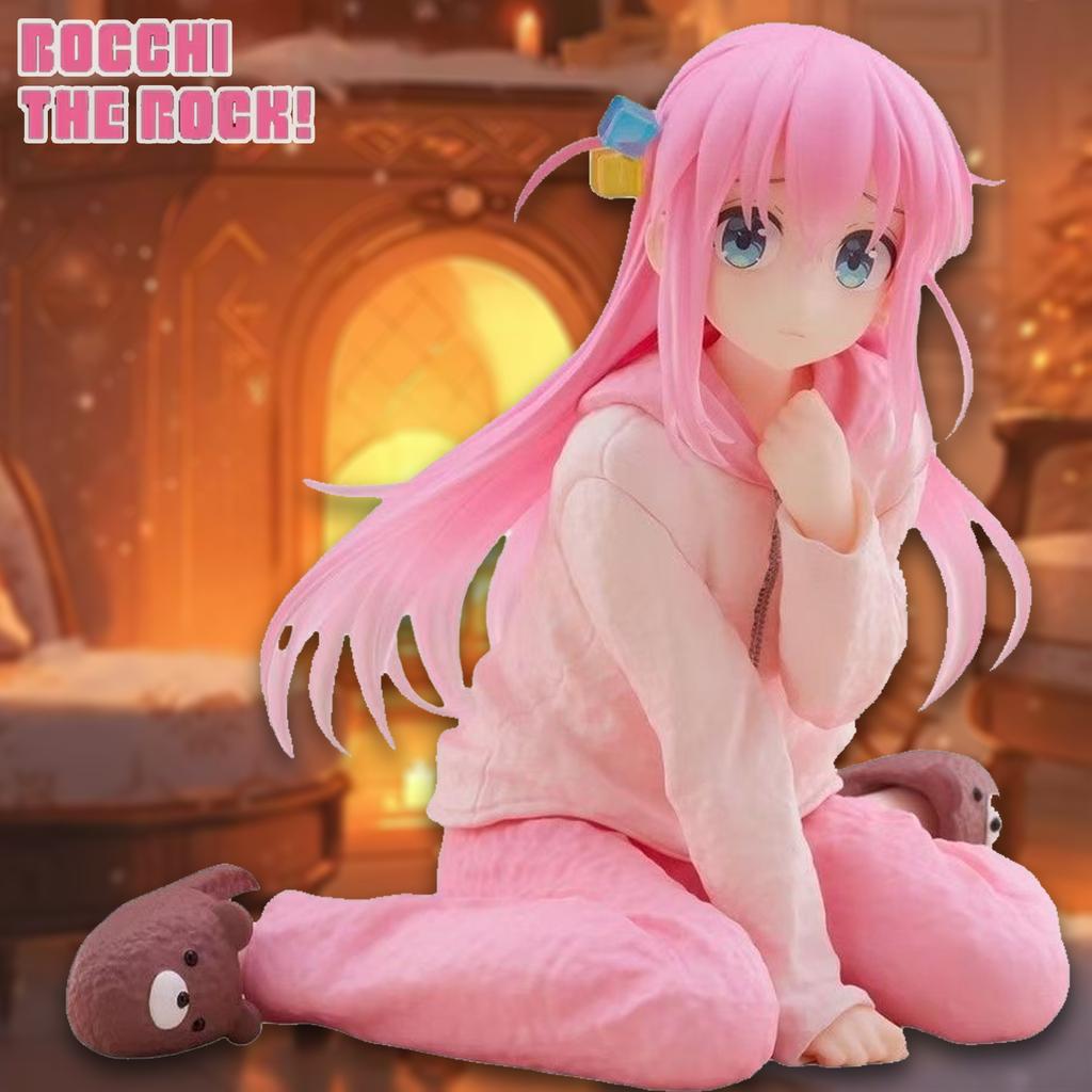 10CM Anime Bocchi La Roca! Versión animada muñeca Coreful Gotoh Hitori Loungewear modelo juguete para regalo figura de acción mu