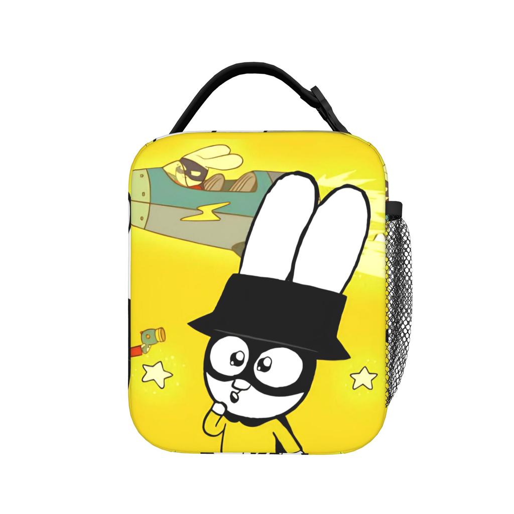 Simons Super Rabbit Insulated Lunch Bag Portable Cute Bunny  Lunch Container Cooler Bag Tote Lunch Box Office  Picnic Men Women