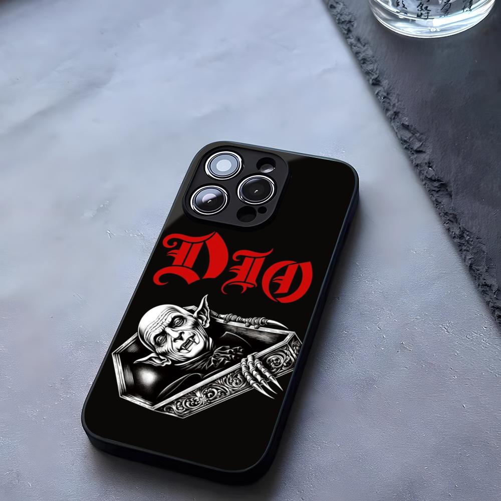 Dios Heavy Metal Phone Case Tempered Glass For IPhone 17 13 14 16 12 15 11 Pro Max Plus Mini X XR SE2020 Coque