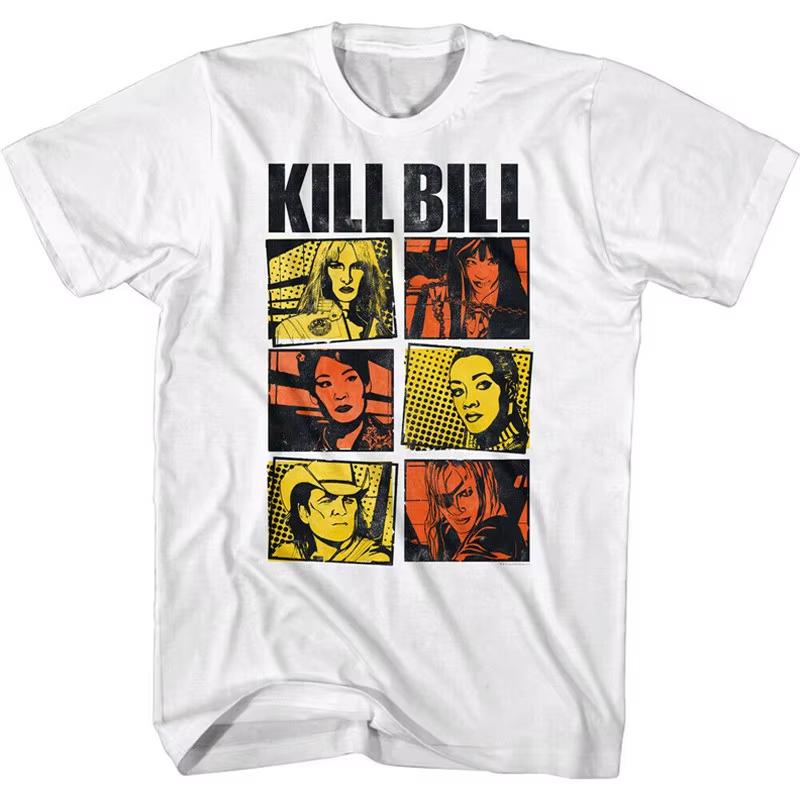Retro Vintage Kill Bill Move 2026 New Summer TShirt Unisex Vintage Oversize Tee Cotton Streetwear Loose Short Sleeve