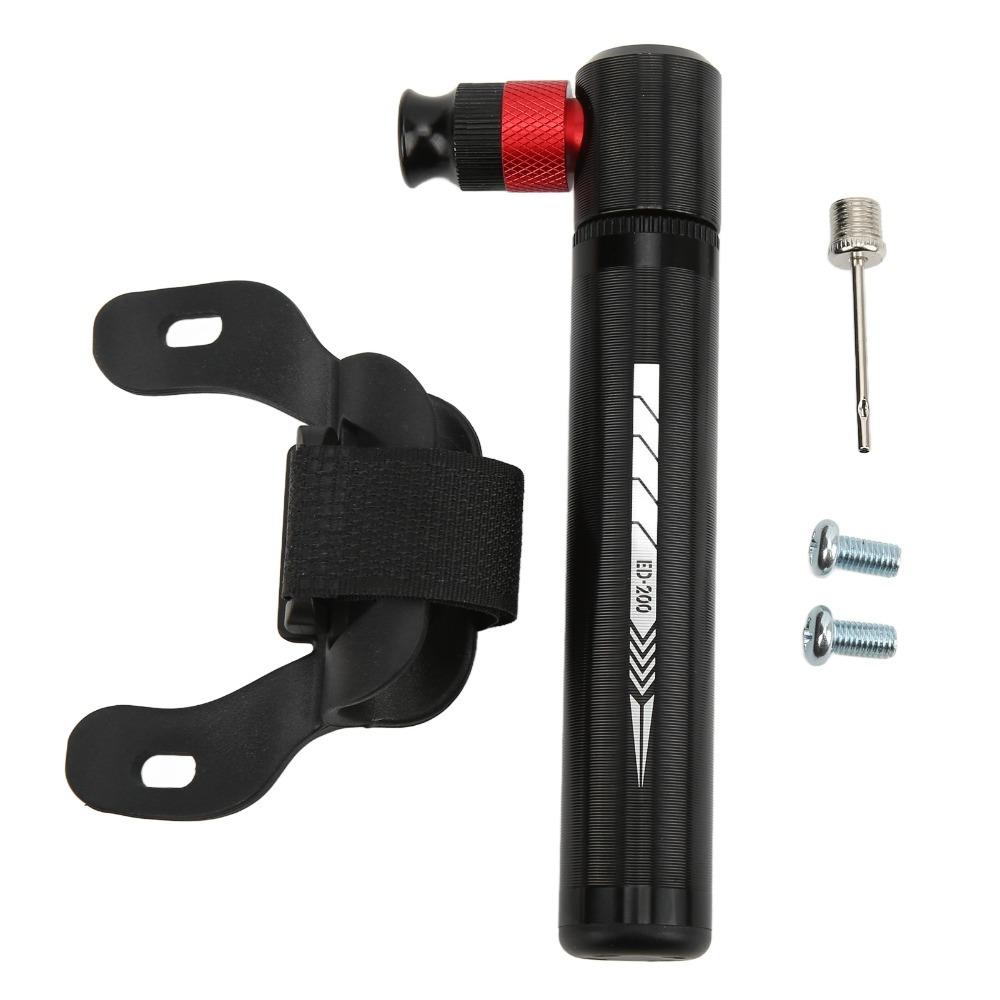 Aluminum Alloy Hand Mini Bicycle Pump 12.8cm Length Small Bike Pump Cycling Mini Pump Bike чёрный