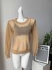 2026 Spring/Summer Women's Thin Knit Cardigan, Round Neck, European Style, See-Through, Basic Style, Candy Colors