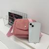 Autumn Winter Corduroy Women's Single Shoulder Bag Simple Solid Color Zipper Crossbody Bag Fashi Versatile Commuter Square Bag