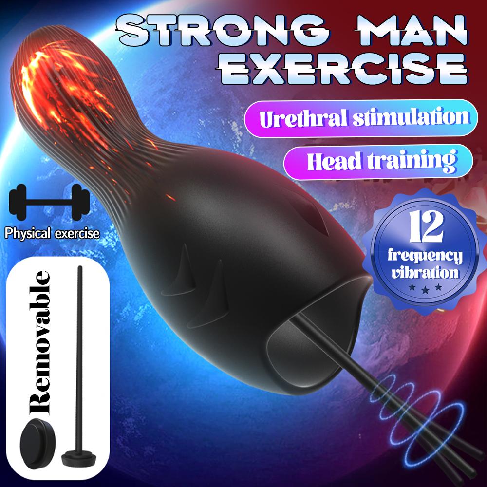 Urethral Glans Vibrator Male Masturbator Stimulator Massager Penis Trainer Penetration Urethral Wrap Glans Adult Sex Toy For Men