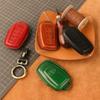 Genuine Leather Key Cover for Toyota Avalon Hybrid 2021