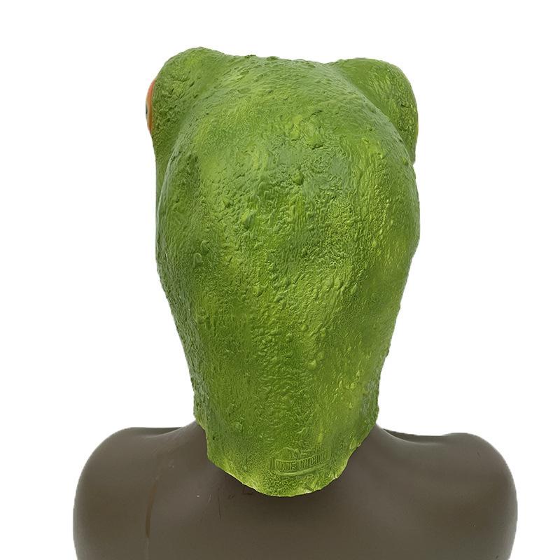 Cartoon Frog Mask Easter Cute Chameleon Animal Headgear Creative Funny Party Frog Latex Mask