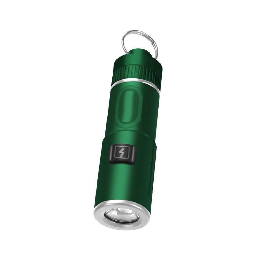 High Power Keychain Flashlight 6 Modes Adjustable Emergency Torch Mini LED Flashlight  Hiking