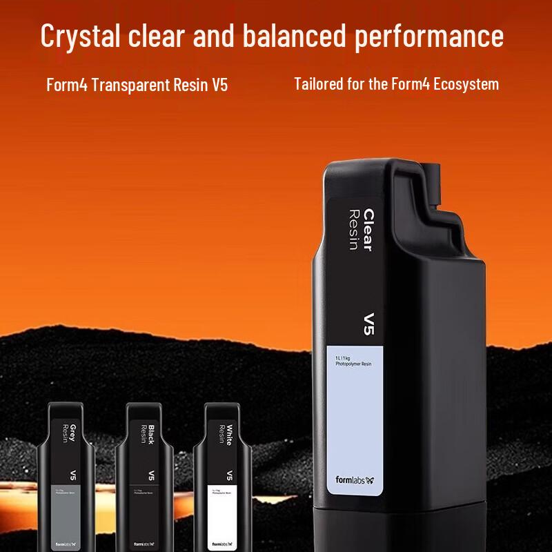 Formlabs Clear Resin V5 for Form 4 CN plug (adapter included)
