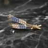 Elegant Wheat Spike Brooch Pin for Women Suit Lapel Decoration Coat Accessory Fine Metal Alloy Craftsmanship