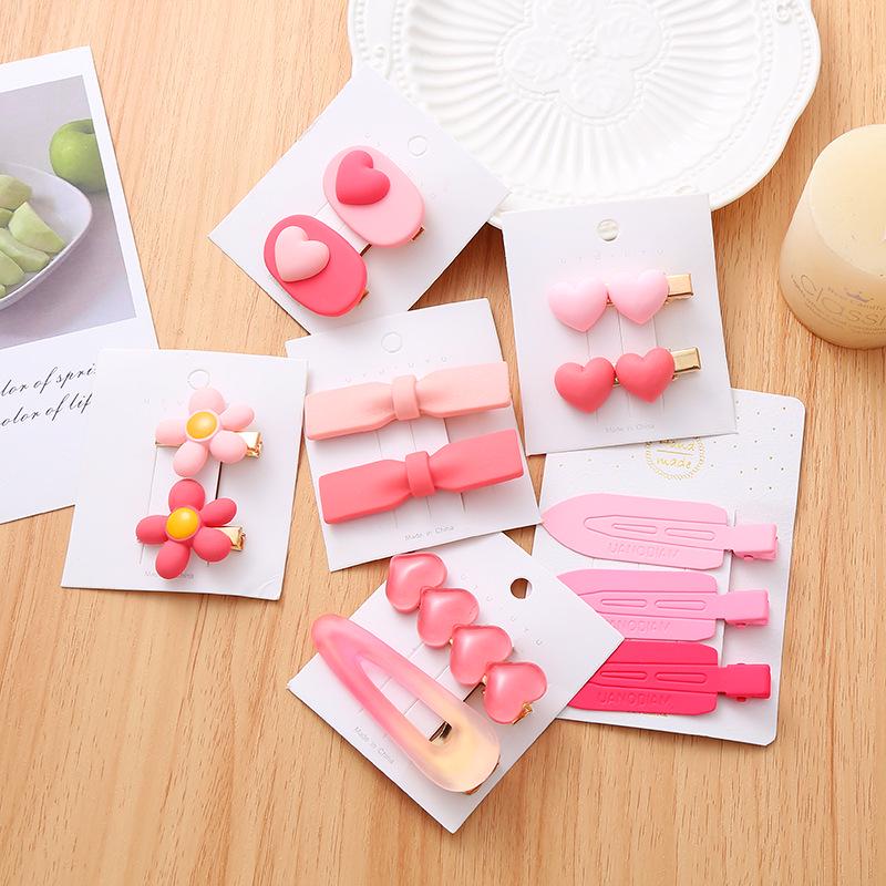 Dopamine Korean Minimalist Milk Coffee Hairpin for Women - Seamless Edge Side Bangs Clip for Frizzy Hair