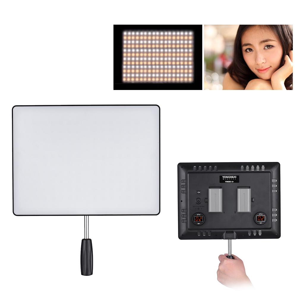 Luz de video LED YONGNUO YN600 Air de temperatura bicolor de 3200 K a 5500 K, luz para fotografía, delgada y liviana