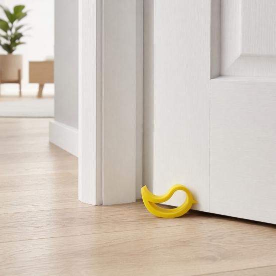 Paraporta Antideformazione, Fermaporta con Bordo Arrotondato Stampato 3D in Pezzo Unico, Cuneo Multiuso per Porta e Finestra per Uso Portatile in Casa e Ufficio