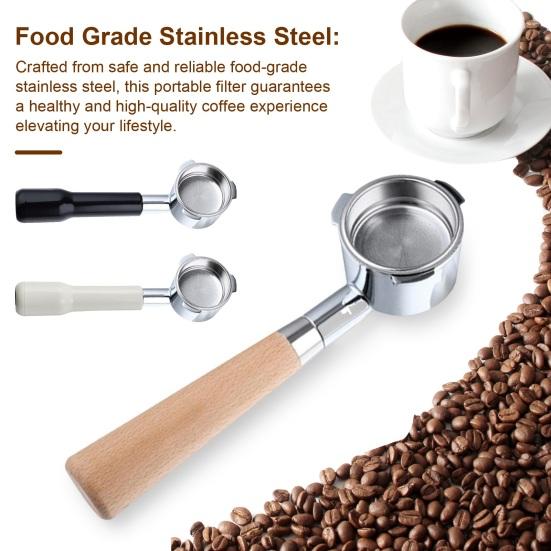 51MM Stainless Steel Bottomless Portafilter Coffee Handle with Smooth Surface Food Grade