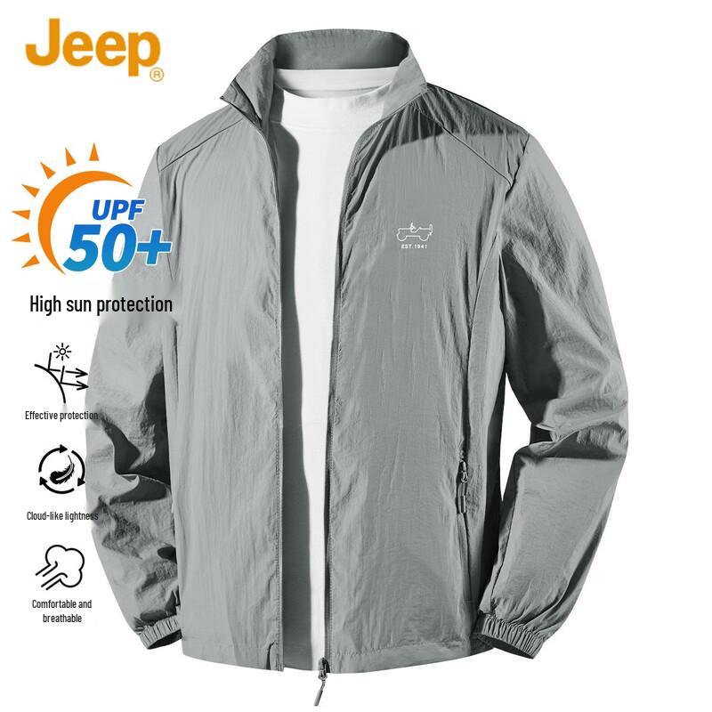 JEEP Men s Lightweight Outdoor Sun Protection Jacket L