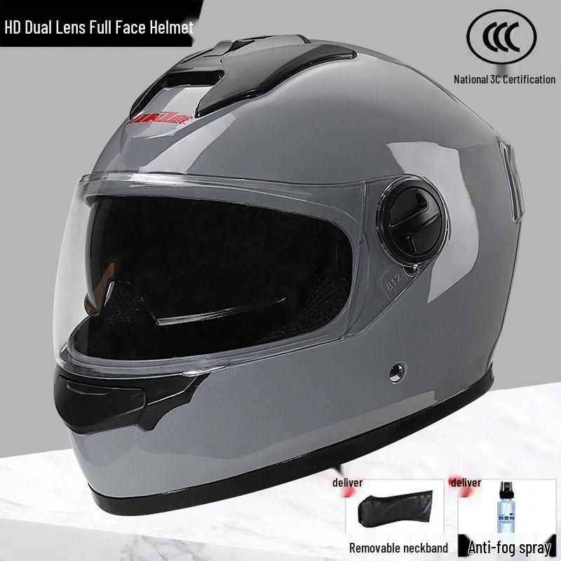 

Unisex Electric Full Face Helmet for Winter - Anti-Fog, Windproof, All-Season for Scooter Riding