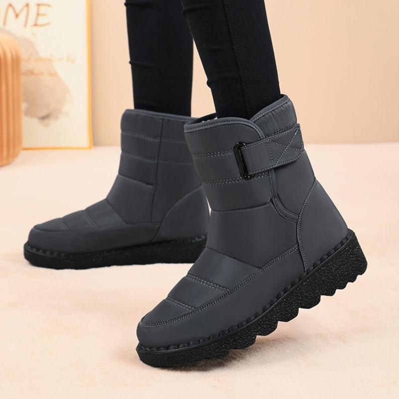 Fashion Cozy Warm Plush Couple Ankle Boots Winter Outdoor Waterproof Snow Boots Large Size Fashion Thick Bottom Anti-slip Designer Boots