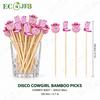 ECO JFB 120mm Mushroom Bamboo Party Picks for Fruit Cheese Woodland Events Custom Shape Bulk   B2B Supply Pack