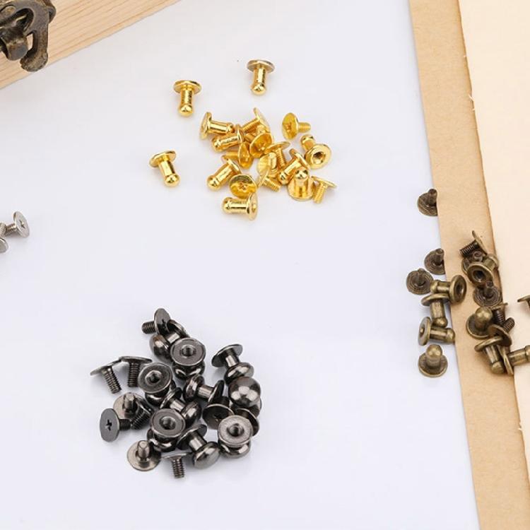 Rivets Screwback Button Studs MM 7MM 8MM Metal Screws Spikes and Studs, for Leather Shoe Belt Bag Clothing Decoration