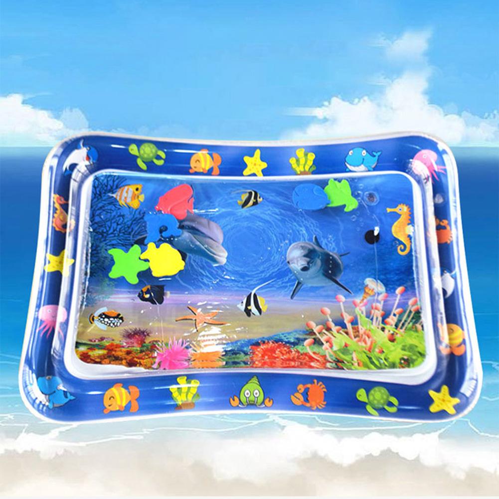 65x48cm Baby Water Mat Fun Activity Play Center Inflatable Water Mat Indoor and Outdoor Water Mat for Baby From 3 6 9 Months