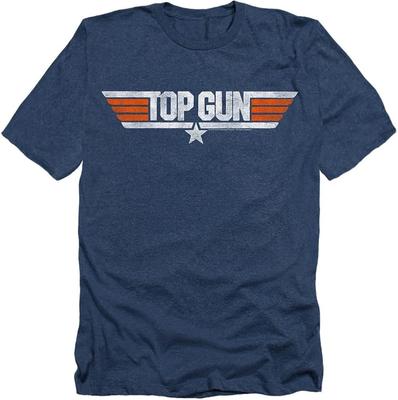 Top Gun Distressed Logo T-Shirt und Aufkleber Unisex T-Shirt