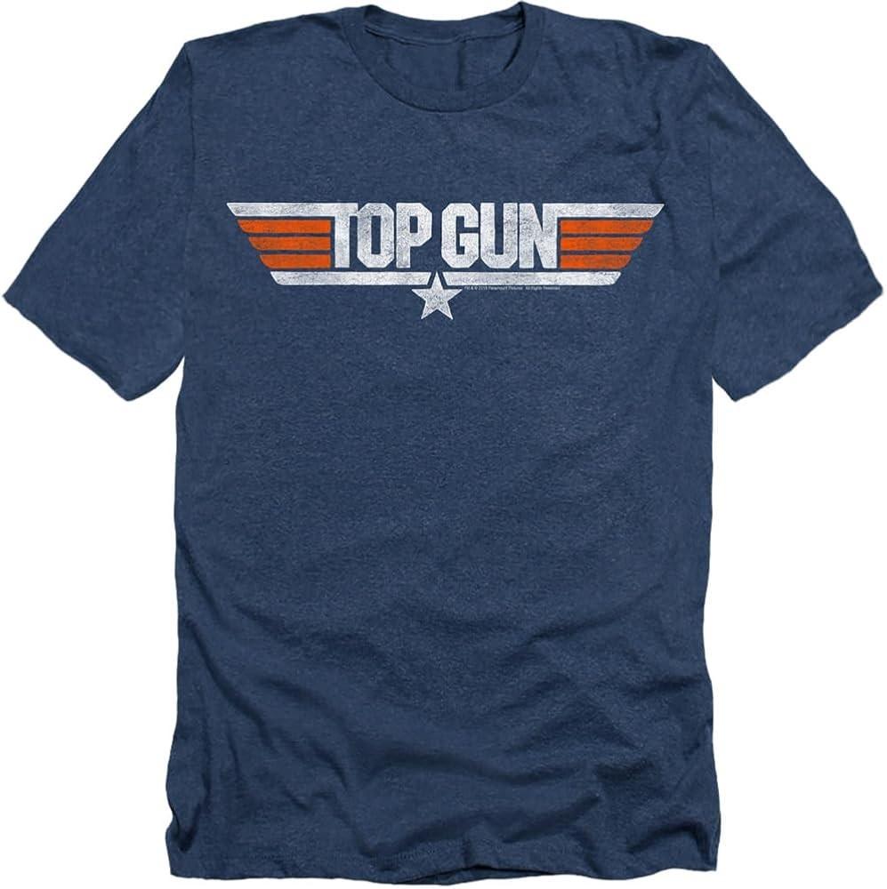 Top Gun Distressed Logo TShirt and Stickers Unisex T-Shirt XXXL