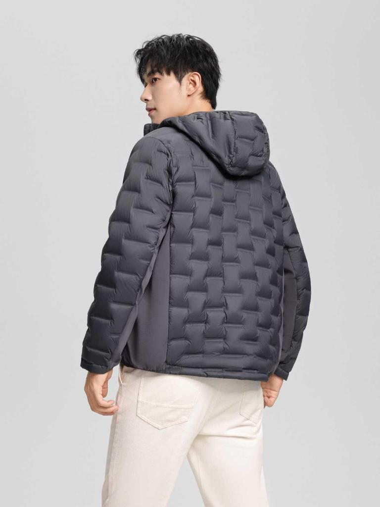 2025 Men's Lightweight Hooded Down Jacket: 90% White Duck Down, Portable & Versatile for Winter