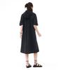 Chase Cult Women'S Lightweight Hooded Short Sleeve Dress - Black