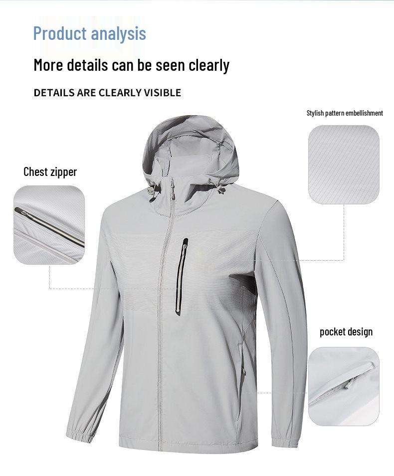 2026 Lightweight Unisex UV Protection Sun Jacket for Summer Outdoor Activities