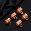 Retro Antik Bronze Hüftperlen DIY Großes Loch Metallverbinder Dreieckige Perlen Passend für Charm-Armbänder Halsketten Anhänger Schmuckherstellung
