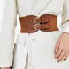 Solid Color Corset Belt Adjustable Wide Waist Corset Casual PU Cummerbunds  Suit