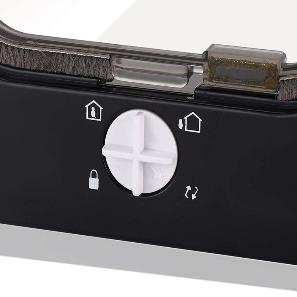 4 Ways Locking Self-Closing Pet Door ABS Dog Flap Door Cat Flap Door with Security Lock  Balcony