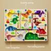 1PC Montessori Magnetic Color Sorting Games Maze Board Pen Moving Bead Games Wooden Control Sensory Play Educational Toys for Kids