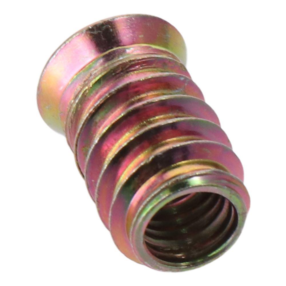 20Pcs M6 M8 M10 Threaded Inserts Nuts Carbon Steel Threaded Wood Inserts Hex Socket Drive