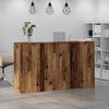 Biurko Recepcyjne Stare Drewno 180X50X103,5 Cm Drewno Klejone