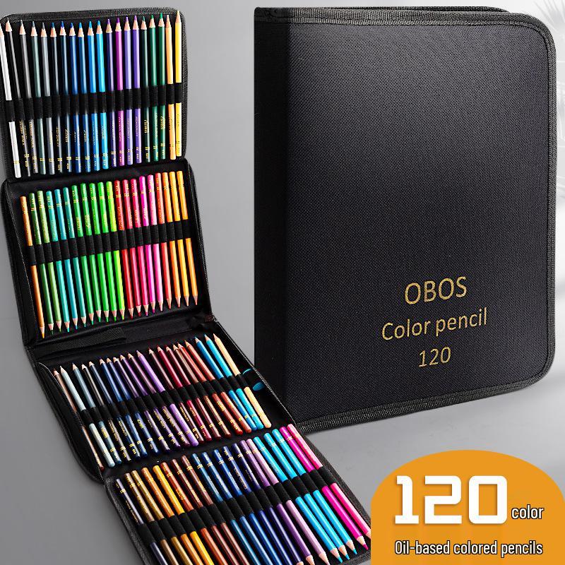 200 Professional Oil-Based Colored Pencils for Art, Drawing & Sketching