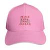 Peace love and guitar Baseball Cap Curved Brim Classic Fit Low Profile Unstructured Unisex for Unisex Women