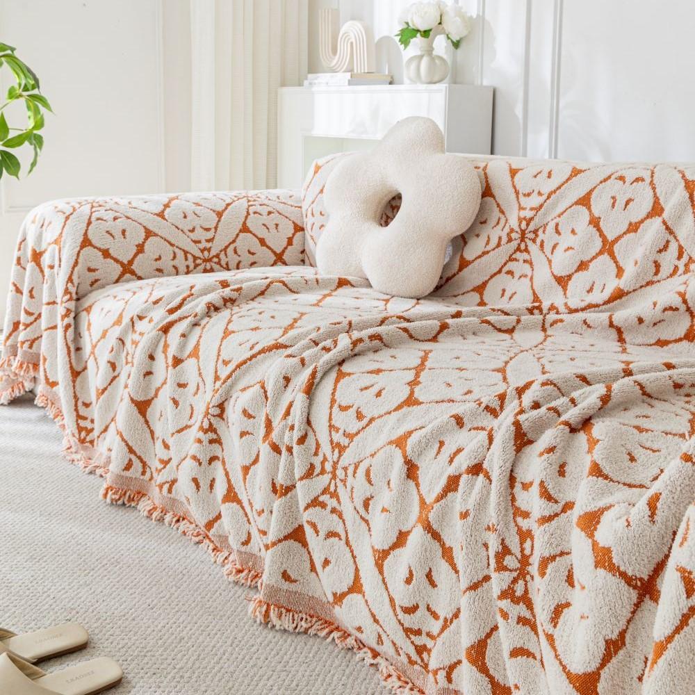 Copricuscino per Divano Copridivano Double Face Tessuto Jacquard Copridivano Universale Antiscivolo