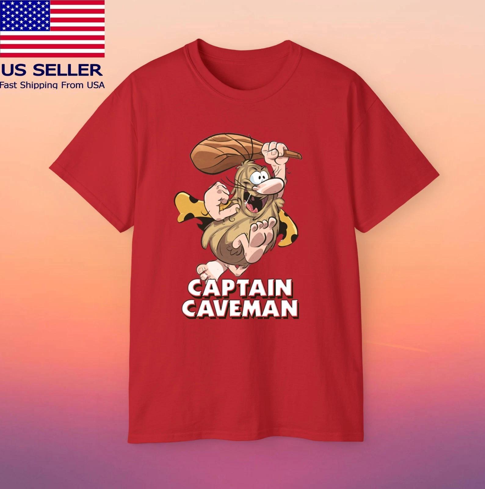 Captain Caveman Cartoon Men s Red Size S-5XL XL