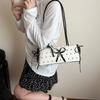 Sweet French Stick Underarm Bag French Armpit Bag All Match Bow Ribbon Shoulder Bag  Women