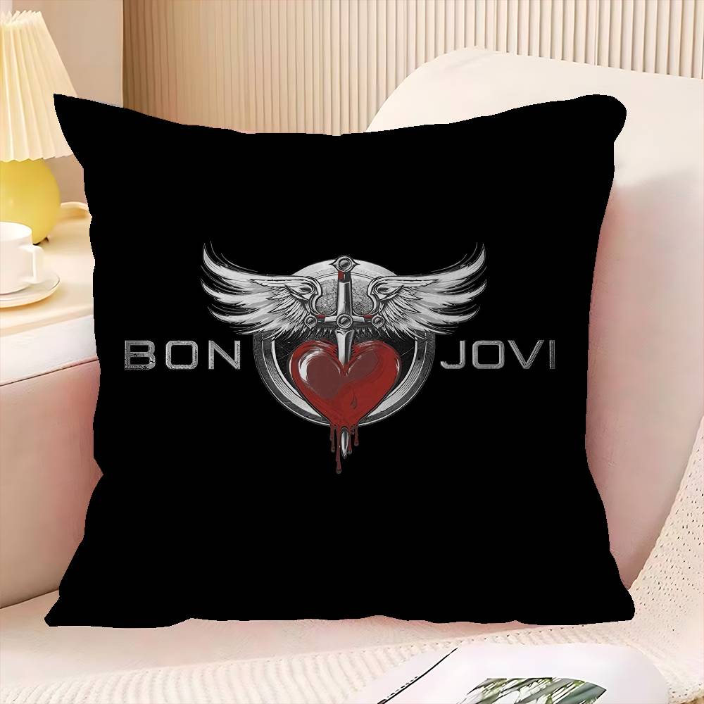 classic vintage BBON JJOVI BAND Personalized Pillow Cover Kids Bedroom Wild Party Decor Pillowcase kid Birthday shower Gift