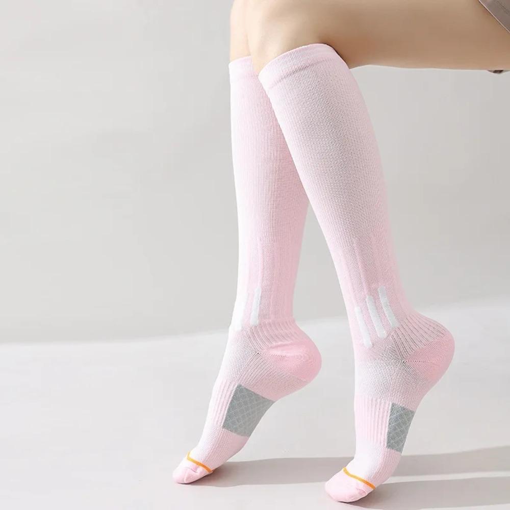 

Anti-slip Sport Leg Pressure Sock Compression Beautiful Calf Sock For Running Jump рожевий