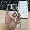Magnetic Transparent Phone Case for iPhone 13 Pro Max, 14, 15, 16, and 17e