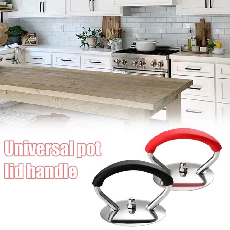 2 Piece Practical Kitchen Lid Handle Replacement Accessory Stainless Steel Durability Feature User Friendly Grip