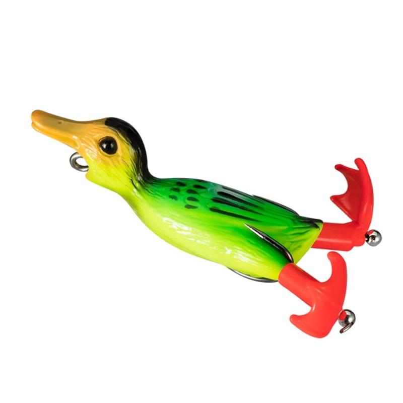 

Double Propeller Floating Duck Fishing Lures Hooks Duck Topwater Swimming Lures Artificial Plopping Splashing Feet