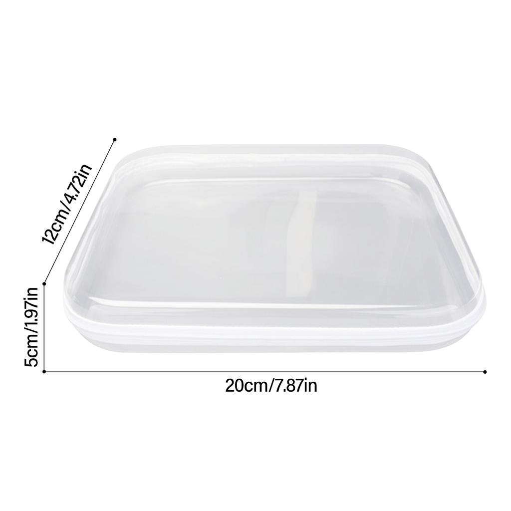 Transparent PVC Zippered Storage Box for Home Organization Durable Stackable Clear Container