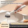 Soap Dispensing Dish Brush Long Handle Adjustable Heavy Duty Scrubber for Kitchen Pot Pan Dishwashing Use