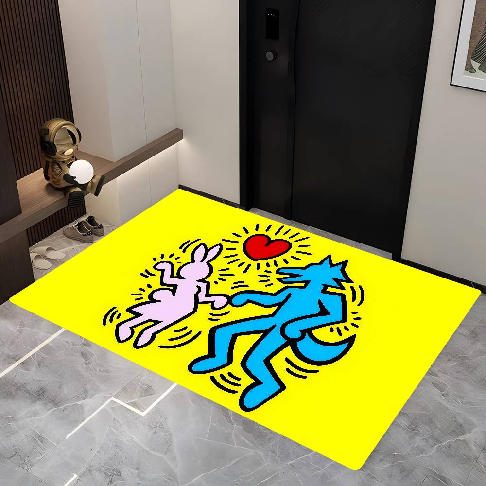 K-KeithsS H-Haring Room Mats Anti-slip Absorb Water Long Strip Cushion Bedroon Mat Household Carpets